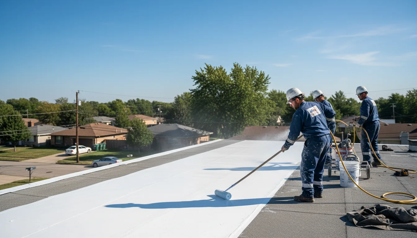 Commercial roof coating in Greene, ME near me